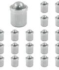 Hella Tough Stainless Steel Ball Plungers 0.24 Inch Diameter 20 Pack Heavy Duty Ball Bearing Plunger Pins arranged in multiple views.