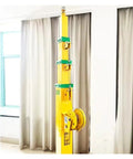 Manual Telescopic Mast for Hydraulic Light Tower, 7M yellow alloy pole, designed for quick lifting and overhead support.