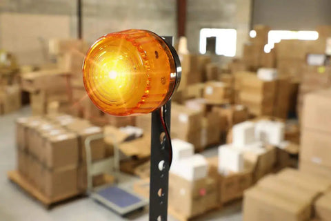 Wireless Warehouse Doorbell Kit With Flashing Strobe For Noisy Industrial And Residential Environments Loud Entry Alert 4000 Feet