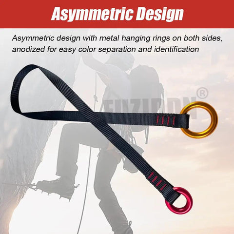 43 Inch Tree Climbing Friction Saver With Dual Aluminum Rings For Smooth Ascending And Straight Up Killer Bark Protection Secure Retrieval Built Damn Tough Heavy Duty Webbing