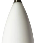 Vesta Mini Pendant Light With Sleek Satin Nickel Finish And White Glass One Light Fixture In Transitional Style