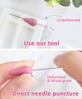 Comparison of teardrop bead made with Pro Polymer Clay Bead Roller And Hole Maker Kit showing precise shaping versus manual method