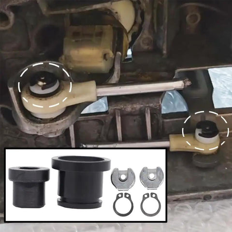 Audi 5 To 6 Speed Manual Transmission Shift Cable Bushing And Gearbox Repair Kit components and installation view