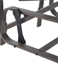 Close-up of the smooth gliding mechanism on the Outdoor Glider Chair For Patio with Lightweight Construction, ergonomic design visible.