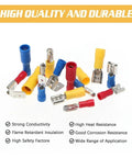 Top Notch 236 Pc Insulated Wire Electrical Connectors Assortment Kit With Butt Spade Ring Terminals And Fast Disconnect Crimp Tools For Pro DIY Wiring Jobs, assorted insulated crimp connectors