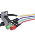 Two Pack 2 Pin PC Power Switch Cable With 27 Inch Front Bezel Push Button No Fuss On Off Reset For ATX Desktop Case LED Indicators Red And Green Includes HDD LED Signals