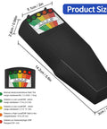 EMF Meter For Ghost Hunting Handheld Radiation Detector with scale indicators, size dimensions in inches and centimeters.