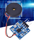 Two Pack Piezoelectric Sensor Analog Ceramic Vibration Sensor Module for Arduino on circuit background