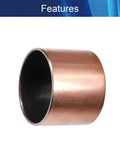 Hella Smooth Oilless Sleeve Bearing 60Mm Bore 65Mm Outer Diameter 50Mm Length Carbon Steel Sintered Bronze Plain Bushing showing its smooth exterior and inner bore.