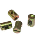 12 Pcs M6 Pozidriv Slotted Barrel Nuts Cross Dowels And Hammer Nuts For Furniture Building M6 15mm