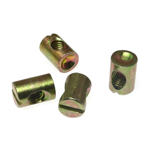 12 Pcs M6 Pozidriv Slotted Barrel Nuts Cross Dowels And Hammer Nuts For Furniture Building M6 15mm