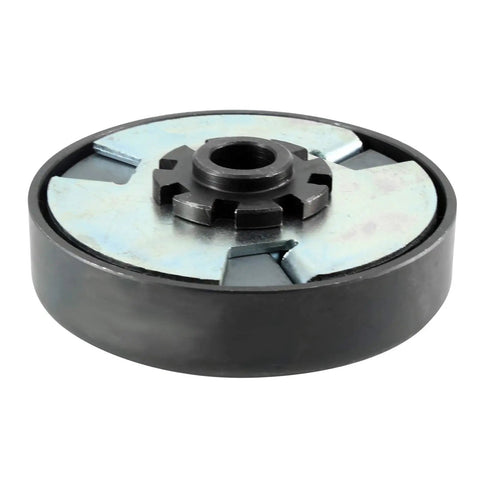 Hit The Road In Style With This Rock Solid Centrifugal Go Kart Clutch featuring a durable black and silver design, five eighth bore.