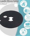 Water Softener Venturi Gasket Replacement For Kenmore Whirlpool Morton GE Durable Seal For Efficient Softening Easy Swap Fits A Wide Range Of Models And Ecodyne Compatibility black silicone rubber gasket