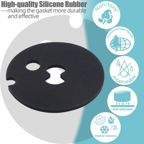 Water Softener Venturi Gasket Replacement For Kenmore Whirlpool Morton GE Durable Seal For Efficient Softening Easy Swap Fits A Wide Range Of Models And Ecodyne Compatibility black silicone rubber gasket