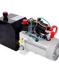 STANSS 12V Double Acting Hydraulic Power Unit With 3 Quart Steel Reservoir And 3Hp Dc Motor for heavy duty hydraulic equipment.
