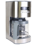 12 Cup Programmable Drip Coffee Maker With Glass Carafe, Pause And Pour, Auto Shut Off, Large Water Reservoir, Reusable Filter, Dishwasher Safe Carafe For Busy Mornings And Weekend Grinds on a kitchen counter