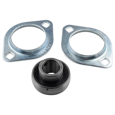 Three Quarter Inch Pressed Steel Flange Bearing Two Bolt Mounted SBPFL204-12 SBSFL204-12 with components for tarp systems