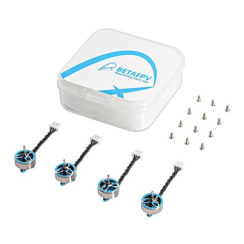 Ultralight 19500KV 1S Brushless Motors 4Pcs 0802SE For 65mm And 75mm Whoop Drones Iceblue Finish High Thrust Low Weight FPV RC Motors For Meteor Series 1S Racing Quadcopter