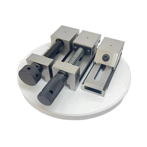 Heavy Duty 3.5 Inch Precision Manual Bearing Vise For CNC Machining, Quick Adjust Jaw Width, Smooth Clamp With Built In Bearing System