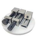 3.5 Inch High Precision Manual Bearing Vise With Smooth Clamp For CNC Machining And Bench Work, Heavy Duty Vise, on display