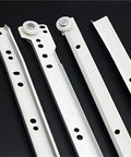 Built Tough Heavy Duty Drawer Slides With Ball Bearing Rails, 16 inch, metal rails close-up
