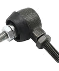 Go-To Upgrade Go-Kart Steering Ball Joint Replacement For KT196 196cc 6.5HP Go-Kart Right Hand Thread Stud M8-1.25-17 And Left Hand Fixed Stud M8-1.25-23 68mm Length By 46mm Height Durable Steering Linkage Joint, black metal part with dual threaded studs