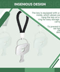 Emergency Release Key 61-509 for Indicator Deadbolts B571 and D271, stainless steel key with braided loop for easy access in emergencies