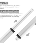 Beefy 12V Linear Actuator With 1000N Thrust, High Speed 14mm Per Sec, 100mm Stroke Version showing limit switch features.