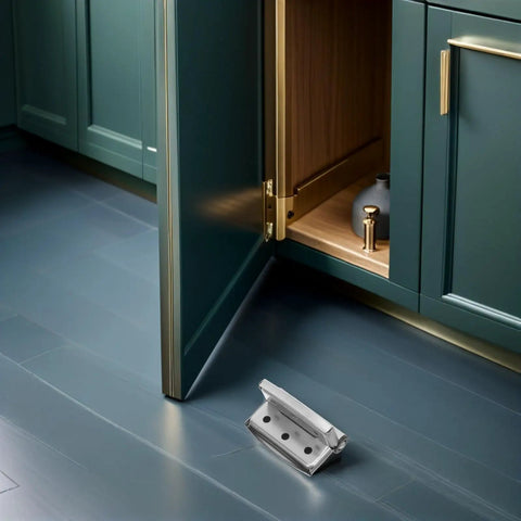 Heavy Duty Stainless Steel Toilet Partition Hinges With Spring Return And Silent Close Installation Hardware for commercial restrooms.