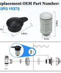 Air Jet Valve And Cap Kit For Above Ground Pool Inlets Replacement Part Compatible With 26165EH diagram and dimensions