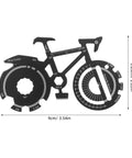 Compact Bicycle Shaped Multitool Keychain Made Of Stainless Steel For Outdoor Cycling Use With Handy Allen Wrenches And Screwdrivers