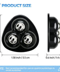 Self Adhesive 360 Swivel Appliance Sliders On Kitchen Countertops 16 Pack with three metal balls, 1.38 inch size.