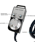 Get That CNC Machine Cranked With This Manual Pulse Generator Handwheel For Precise Axis Control And Smooth Operation On Your Industrial Setup; black wired handwheel