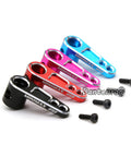 2 Pack 25T Servo Horn Aluminum Steering Arm Replacement For Futaba Savox Power HD Servos in various colors with screws