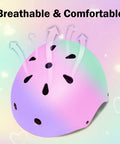 All Ages Kids Helmet For Boys And Girls Lightweight Ventilated Safety Gear With Heart Design And Airflow Arrows