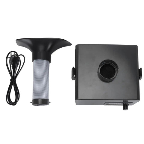 Solder Fume Extractor With 150W Motor And 3 Stage Filtration System 7000 RPM Smoke Evacuator parts including hose and box