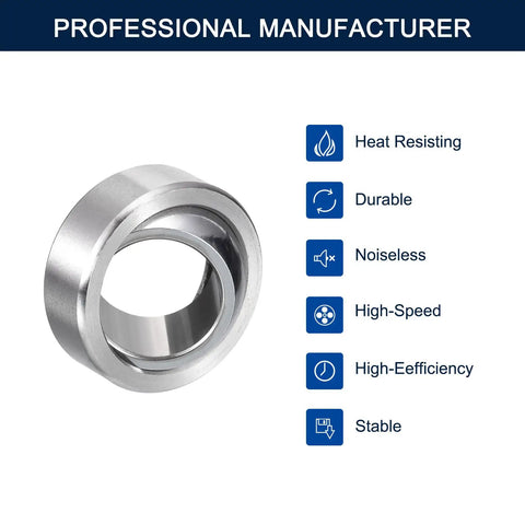GE20C Radial Spherical Plain Bearings 2 Pack ID 20mm showing durable steel roller bearing designed for workshop builds and truck repairs.