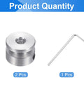Two Pack Single Groove Pulley Set With 5mm Fixed Bore And 16mm Aluminum Alloy Outer Diameter, Durable Belt Pulley For 4mm PU Round Belts, Includes Hex Wrench For Easy Mounting And Smooth Operation. 2 pcs pulley and hex wrench
