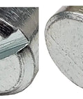 25 Pack Cross Dowels Barrel Nuts 1/4-20 Thread, 12mm Long, 10mm Diameter, Zinc Plated Steel, CNC Machined, Slotted Ends