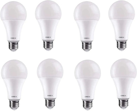 8-pack of 60 Watt Equivalent Soft White A19 LED Light Bulb Dimmable For Home Lighting Long Lasting LED Bulbs Energy Saving Instant Brightness
