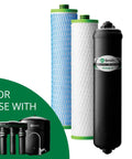 Carbon And Microbial Remineralizer Replacements For The Clean Water Machine With RO And Microbial Boost AO-US-RO-MB-4000 filter set.