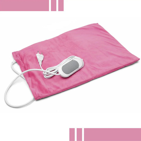 Top Shelf Peach Pink Flannel Heating Pad Replacement Cover For 12X24 Inch Electric Heat Packs with control cord.