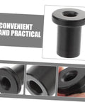 Barn Door Track Connector Accessory With Easy Install DIY Friendly Includes Pipe Clamp And Screws Carbon Steel Sliding Door Stopper Kit