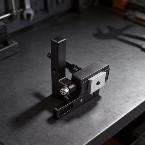 Beefy Aluminum Miter Track Stop for Router Table 19mm T Slot Limiter on workbench