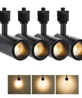 Zoomable 12W LED Track Light Heads H Type Dimmable Halo Track Lighting For Accent Artwork Retail Kitchen 110V 4000K Daylight