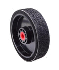 Six Inch Resin Diamond Sanding Wheel Flexi Soft Grinding Disc For Gemstone Polishing Precision 600 Grit, black textured surface.