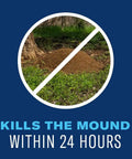 24 Hour Lawn Insect And Fire Ant Killer Granules For Outdoor Pest Control image showing mound elimination within 24 hours