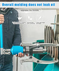 Person using heavy duty 20 ton hydraulic gear puller kit with box for machinery repair built tough wheel bearing puller.