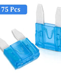 Dope 75 Pack 15 Amp Mini Car Blade Fuses For Cars RVs Trucks SUVs Motorcycles And Boats 32V Fast Acting Automotive Fuses