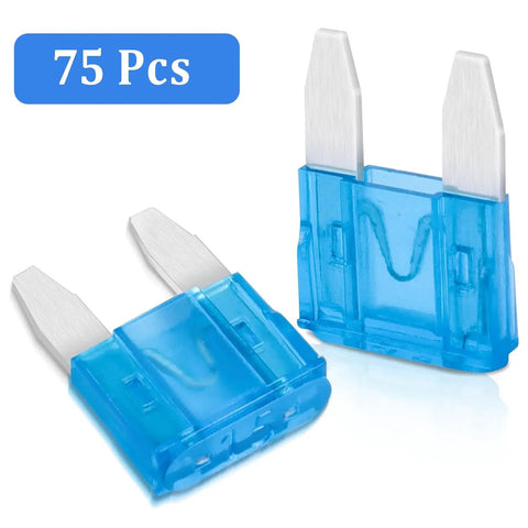 Dope 75 Pack 15 Amp Mini Car Blade Fuses For Cars RVs Trucks SUVs Motorcycles And Boats 32V Fast Acting Automotive Fuses